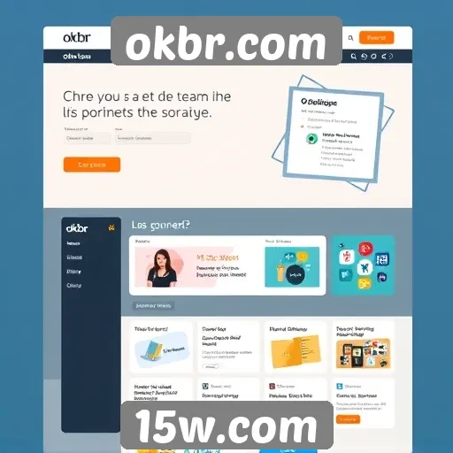 Análise da interface do site okbr.com para usuários